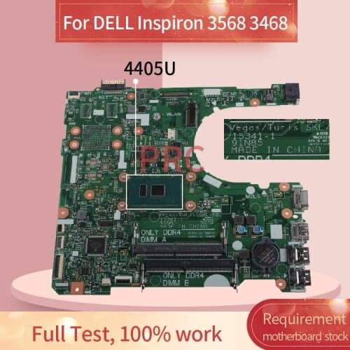 CN-0FG54C 0FG54C For DELL Inspiron 3568 3468 Pentium 4405U Notebook Mainboard 15341-1 SR2EX DDR3 Laptop Motherboard