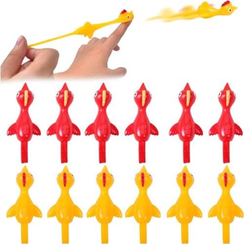 3 PCS/SET 2021 NEW Arrival Soft TPR Finger Catapult Chick Toy Strange Tricky Stress Reliever Toys for Boys Girls Gift 11*4.5 CM