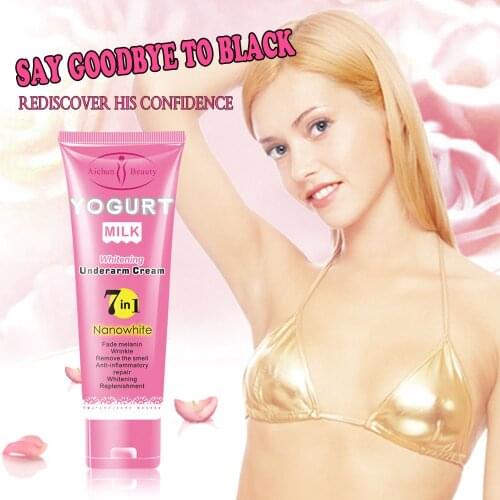 LAIKOU 7 In 1 Armpit Whitening Cream Skin Lightening Bleaching Cream Underarm Dark Skin Whitening Intimate Body LotionSkin Care
