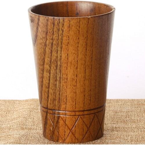 MagiDeal 11 Styles Jujube Wooden Handmade Water Coffee Mug Cup Tea Beer Juice Milk Mugs Drink Cups- Gift