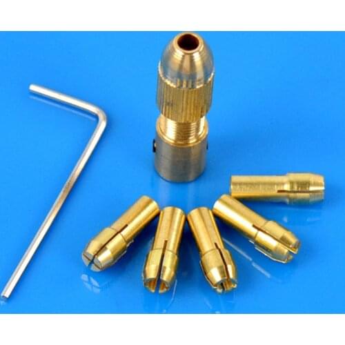 0.5-3mm keyless mini drill chucks adapter micro drill collets clamp socket Set power tool mini electric drill dremel Accessories