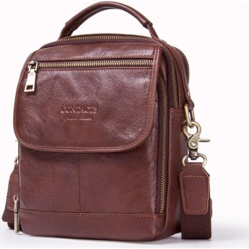Fashion Casual Mens Bag Multifunctional Leather Shoulder-Bags