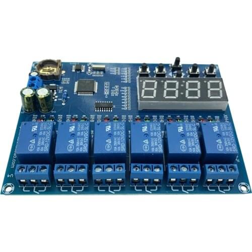 Time Relay Control Module XH-M194 Channels Relay for Industrial Control, Electronic Experiment Multiple Timing Module