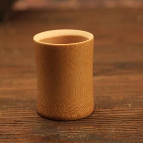 Natural Water Tea Beer Bamboo Carved Cup Coffee Juice Drinking Mug Kitchen Supplies Natural Bamboo Cup Environmental Protection