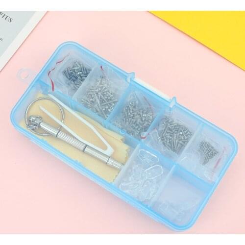 Eyeglasses Sun Glasses Screws Sets Nuts Nose Pad Optical Repair Tool Parts Assorted