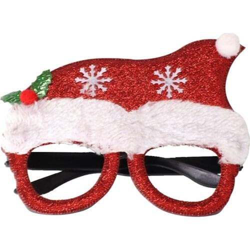 Christmas Decorative Glasses Christmas Decoration Portable Glasses Holiday Gift Good Appearance Fine Workmanship