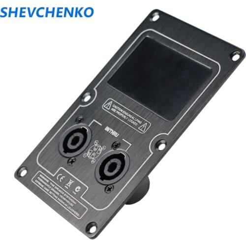 Stage Speaker Wiring Board Dual 4 Core Socket Audio Input Wiring Aluminum Board 145mm×90mm 1pcs