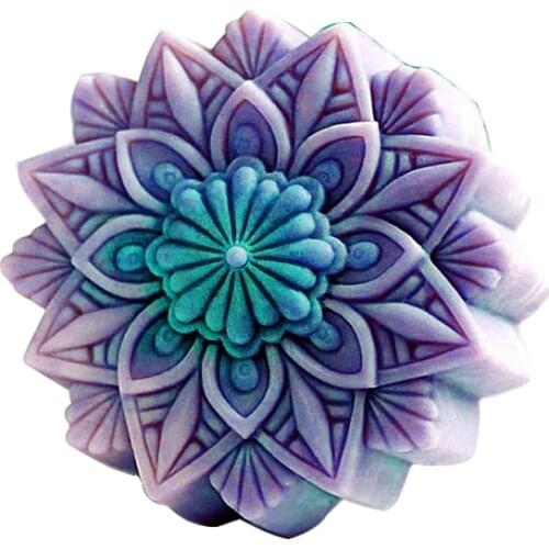 PRZY Silicone Kaleidoscope Mold Tool Soap Making Mould Handmade Kaleidoscope Resin Clay Candle Baking Tools Silicone Rubber