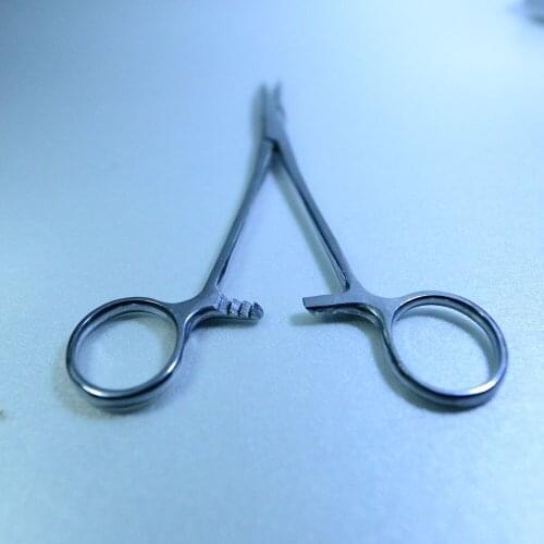 TOPIND 20 Pcs Useful Forceps Hemostat Locking Scissors Jagged Edges Fishing Hook Remover Plier