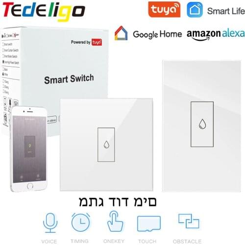 Tuya Smart Wifi Water Heater Switch Boiler 20A 4400W Wireless Touch Wall Switch Voice Control Compatible Google Home Alexa Echo