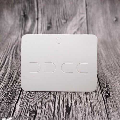Pure White Hairpin Jewelry Display Card 7*10cm Tire Card Jewelry Packaging Label Tag 100pcs Hair Accessory Cards