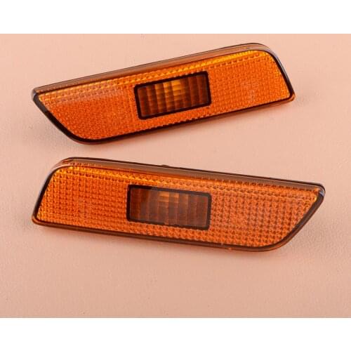 30744360 30744361 1 Pair Car Front Side Marker Lamp Light Yellow Lens NO BULB fit for Volvo S80 2002 2003 2004 2005 2006