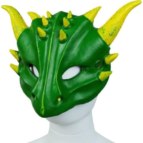 Adult Children Halloween Cosplay 3D Animal Mask PU Foam Dragon Mask Women Men Carnival Party Club Role Play Mask