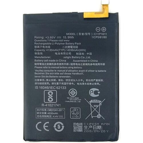 C11P1611 4130mAh Battery ForASUS Zenfone 3 Max Z3 MAX ZC520TL PegASUS 3 X008 X008D Z01B Phone+Home Delivery