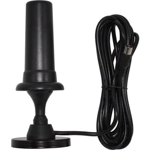 High Gain TV Antenna For DVBT2 HD Digital TV UHF 470-862 MHz Antenna With 3m Length Coaxial Cable Magnet base TV Antenna HDTV