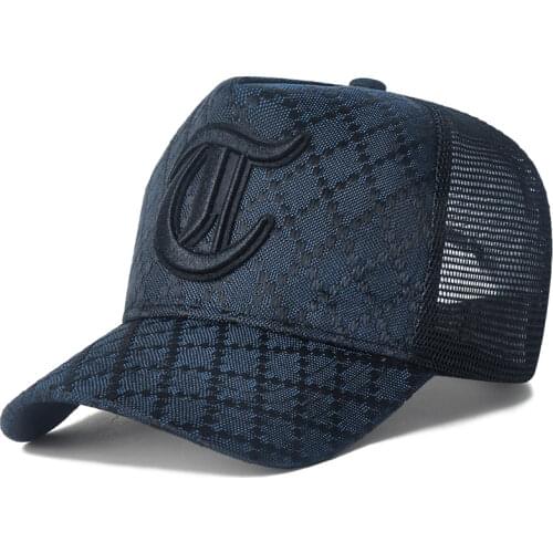 Big head circumference han edition high embroidery baseball cap hat man outdoor prevent bask in summer mesh breathable man sun