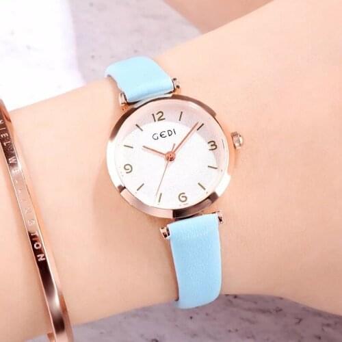 New Duoya Fashion Women Bracelet Watch Gold Quartz Gift Watch Wristwatch Women Dress Leather Casual Bracelet Watches