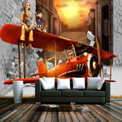 Dropshipping Colomac 3D Wallpaper for Walls Children Cartoon Popular Anime Wallpaper for Kids Room Foto Mural Papel De Parede