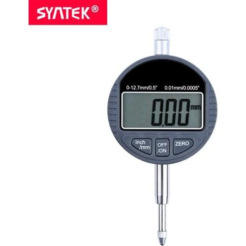 Syntek 0-12.7mm 0-25.4mm 0.5inch 1inch Electronic Digital dial indicator 0.01mm 0.001mm Digital dial Gauge Metric Inch CE SGS