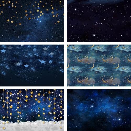 Mehofond Photography Background Twinkle Little Star Universe Space Starry Sky Baby Birthday Party Backdrop For Photo Studio Prop