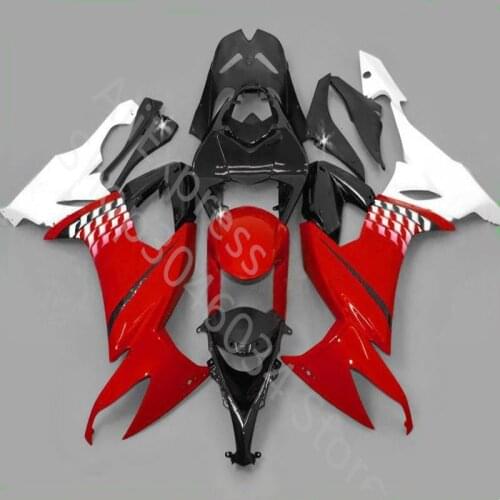 Custom motorcycle fairing for Kawasaki ZX10R 2008 2009 2010 red black white body Fairing Ninja ZX 10R 08-10