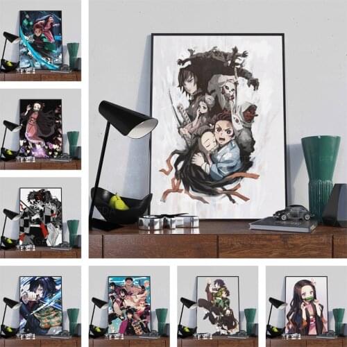 Painting Demon Slayer Wall Art HD Printed Japanese Anime Poster Modular Canvas Modern Home Decoration Picture For Living Room