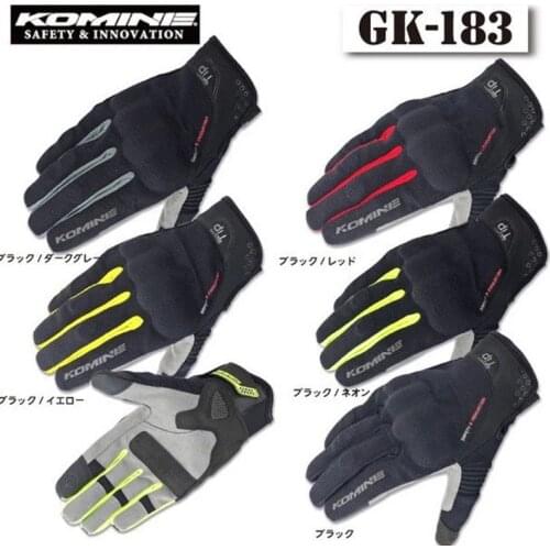 Komine GK-183 3D Protect Mesh Touch Screen Motocycle Gloves Motorbike outdoor MX Cycling Sports Moto Summer Gloves