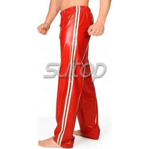 Suitop faster shipping latex sporting pants