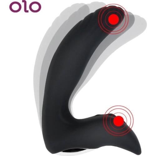 OLO Prostate Massager Butt Plug Powerful Motors Anal Vibrator 10 Speed Male Anal Plug Adult Products Sex Toys for Men
