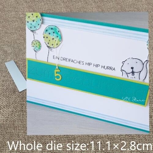 XLDesign Craft Metal Cutting Die stencil mold German for birthday decoration scrapbook Album Paper Card Craft Embossing die cuts