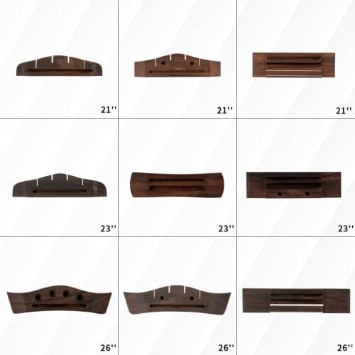 NAOMI Rosewood Bridge Fit For 21in/23in/26in Soprano/Concert/ Tenor Ukulele Hawaii Guitar Accessories Replacement