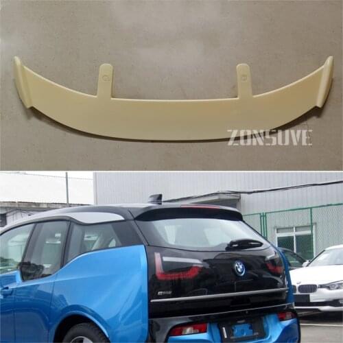 Use For 2011-2020 BMW I3 Spoiler ABS Plastic Carbon Fiber Look Hatchback SUV Roof Rear Wing Body Kit Accessories