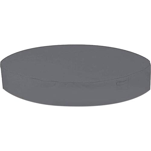 Portable Shade Waterproof Anti UV Hot Tub Cover Foldable Outdoor Spa Easy Clean Round Solid Elastic Bottom Weather Resistant