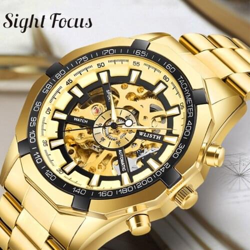 Sight Focus Mens Gold Watch