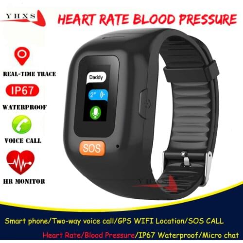 Smart GPS Location Trace Watch Bracelet Kid Student Elderly Men Care Heart Rate Blood Pressure Monitor SOS Phone Band Smartwatch