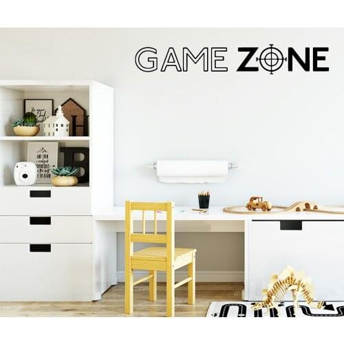 Modern Game Zone Decal Removable Vinyl Mural Poster Wall Decorations Living Room Creative Stickers