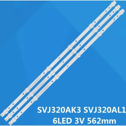 LED backlight strip 6 lamp for SVJ320AK3 SVJ320AG2 32D2000 SVJ320AL1 SVJ320AK0-Rev07-6LED-150106 LB-C320X14-E12 LED32D7200