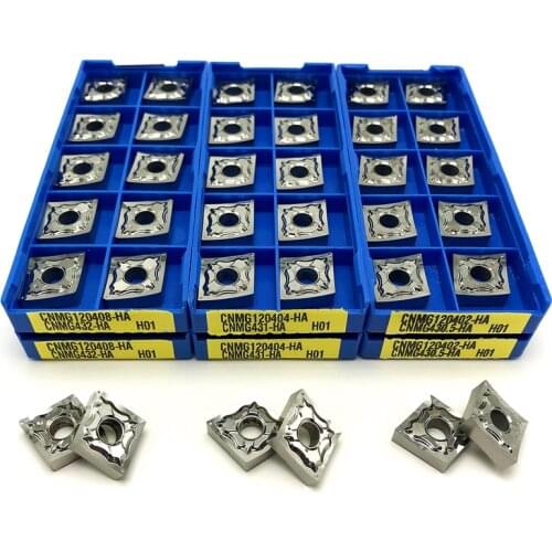 CNMG120402 CNMG120404 CNMG120408 HA H01 Aluminum Insert Carbide External turning tool CNC Lathe Turning Inserts Metal lathe tool