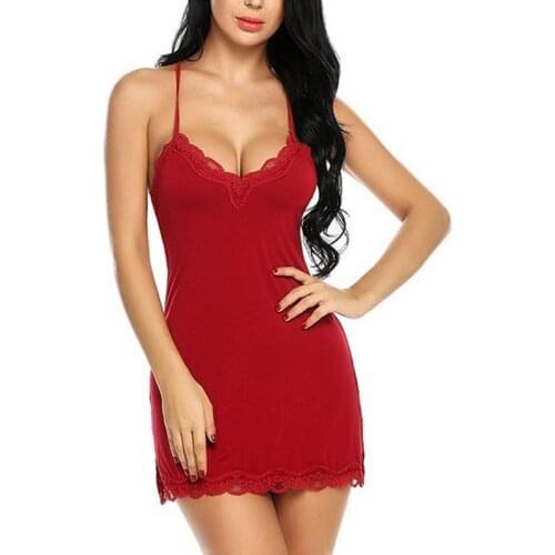 Женские атласные ночные сорочки Uefezo China At AliExpress