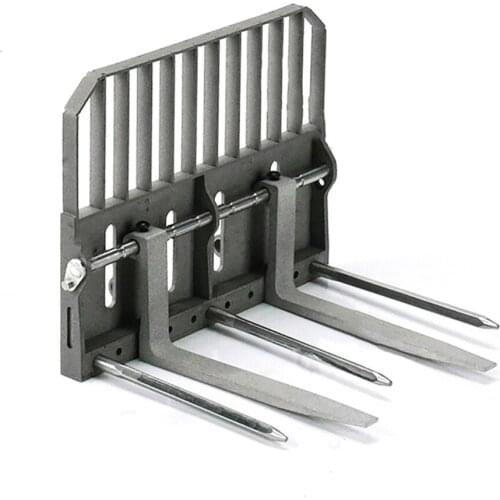 Fork Bucket for 1/14 Engineering Hydraulic Machinery Model Bobcat Skid Steer Loader Accessories