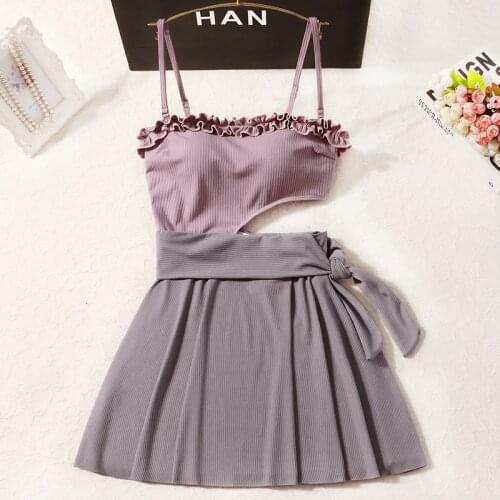 2021 New Women One Piece Swimwear Padded Bathing Suit Swim Beach Dress Summer Sexy Swimsuit Female Swimming Beach Wear