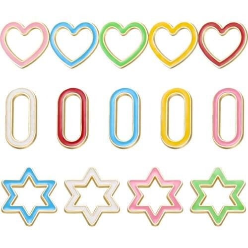 ZHUKOU 2020 heart star charms for Jewelry making accessories supplies DIY handmade necklace earring accessories findings VD724