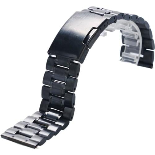20mm Stainless Steel Mesh Watch Band Strap Fold over clasp with one push button With Safety Men Women Replacement GD011118