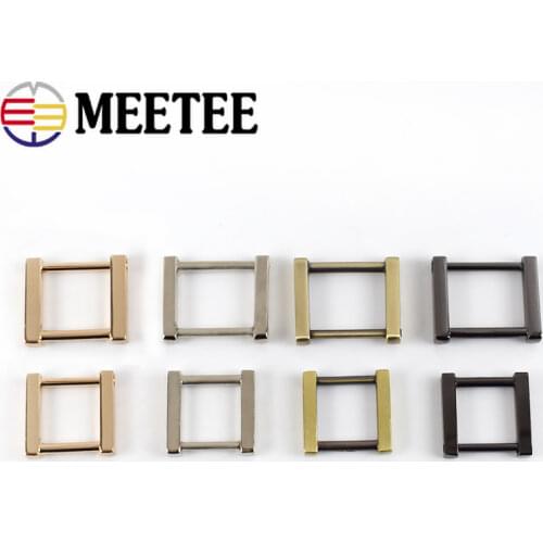 4/10pc Meetee 20/25mm Metal O D Ring Luggage Hardware Removable Detachable Screws Square Metal Buckles for Bag Accessories F1-22