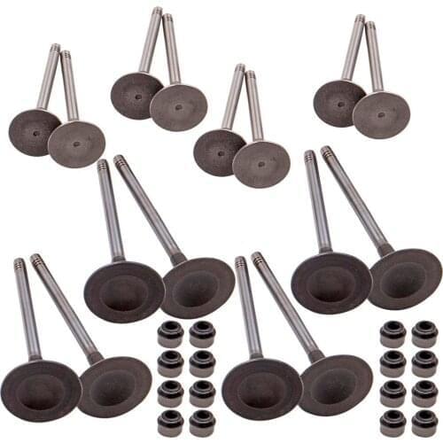 8x intake valve + 8x exhaust valve for Audi VW 2,0TSI TFSI 06D109611T 06D109601M