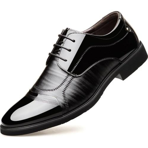 Mazefeng Brand 2020 Spring Fashion Mens Leather Shoes Wedding Business Dress Nightclubs Oxfords Breathable Working Lace Up Shoes