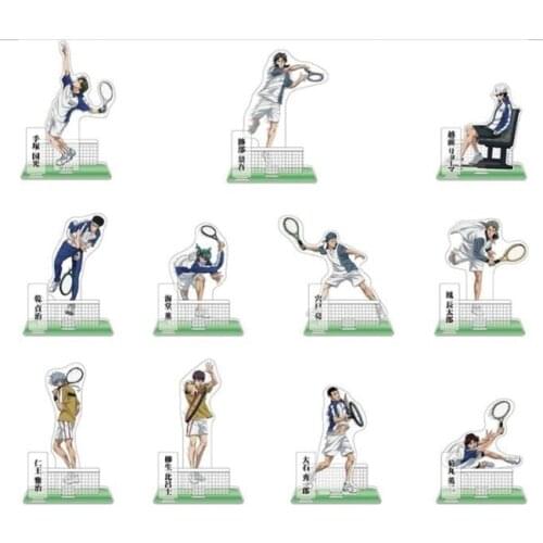 Hot Anime New Prince of Tennis Ryoma Echizen Atobe Keigo Fuji Syusuke Acrylic Figure Stand Display Model Plate Table Decorations