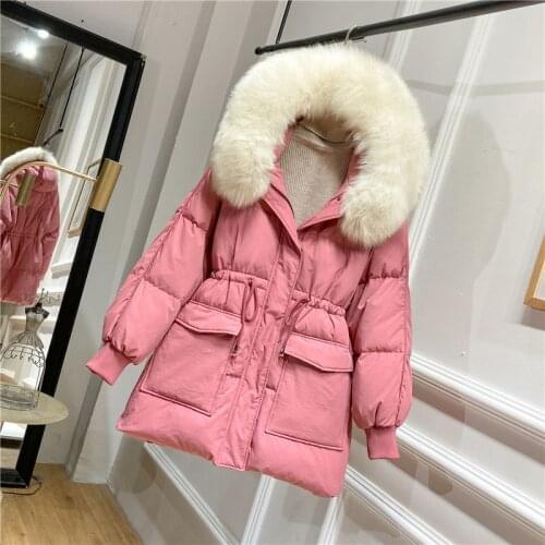 LLLmwybiao Women's Winter Parkas With Natural Fur