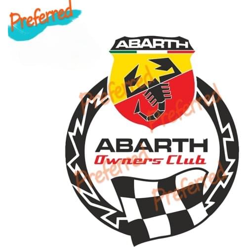 Fashion Fiat Abarth 695 SS Car Stickers and Decals DIY 3D Scratch-proof Anime Decals Simulation Motorcycle Decals Waterproof PVC