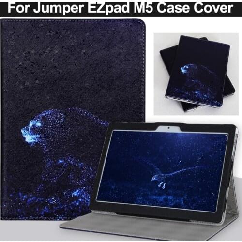 Fashion PU Case cover for 10.1 inch Jumper EZpad M5 Tablet PC for Jumper EZpad M5 4g LTE Case Cover with screen protector gift